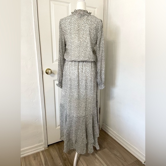 1.State Animal Print Long Sleeve High Low Dress - Picture 4 of 7